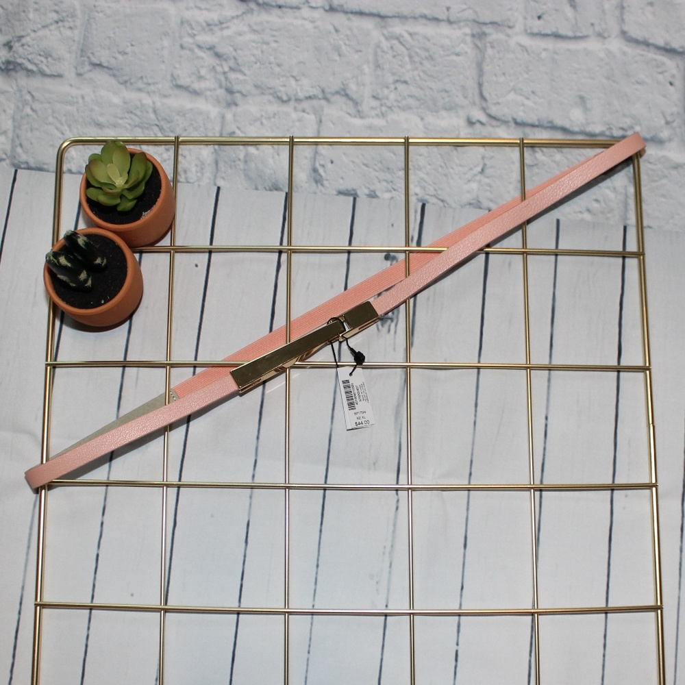 WHBM Skinny Pink Belt